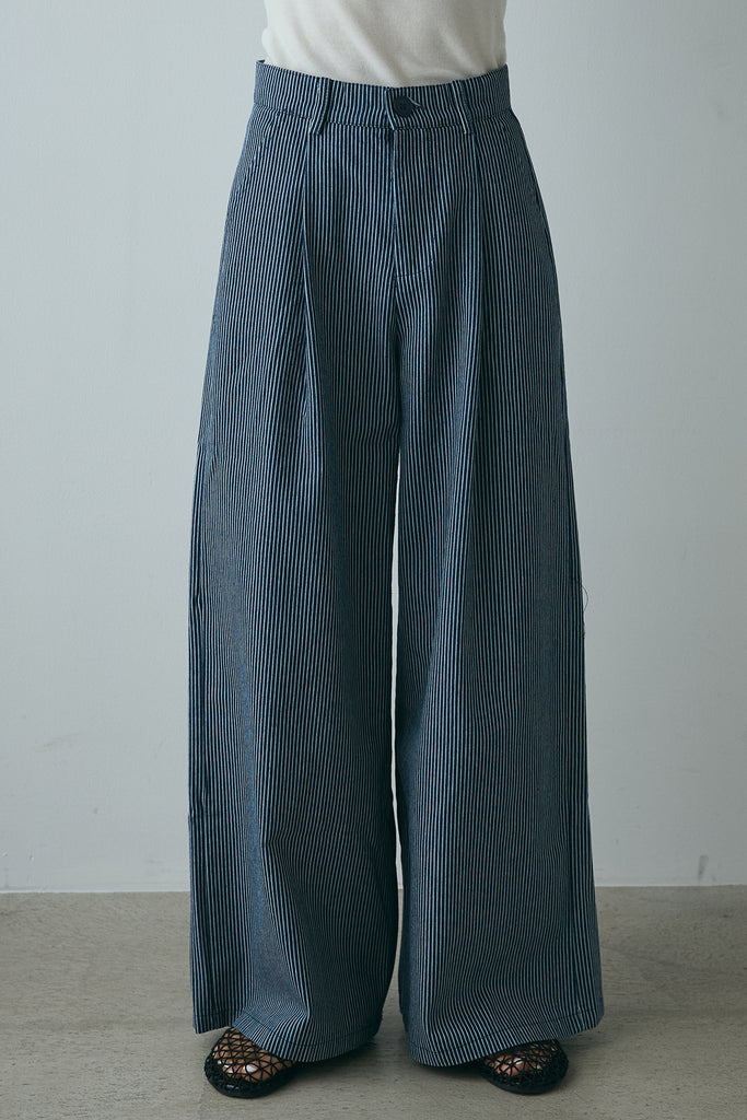 パンツ ストライプ ワイドパンツ レディース : ZOZOTOWN Yahoo