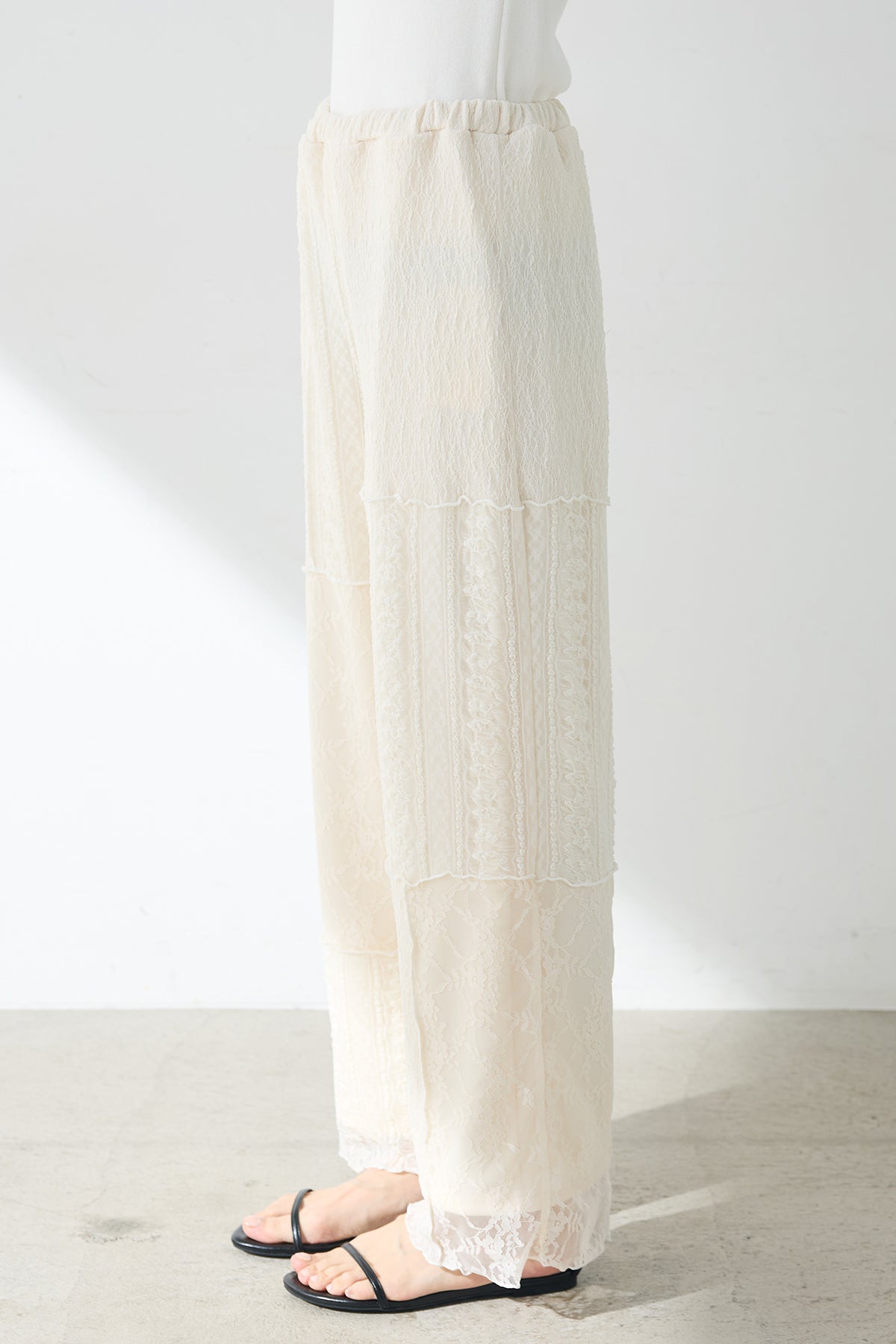 即納】パッチワークレースパンツ – ESICA