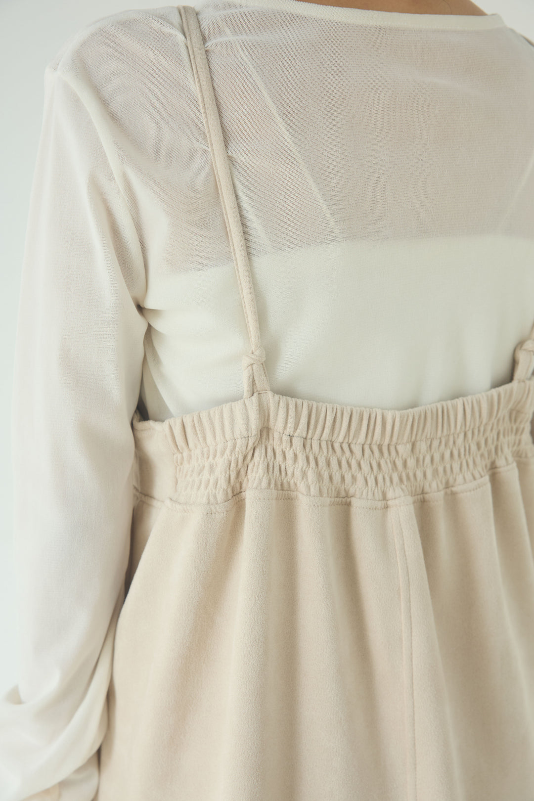 [SET]リネンライクテーラードジャケット+スエードポンチキャミワンピース(2set)