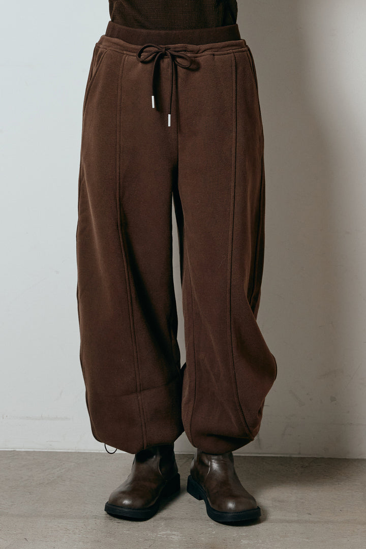 スウェットワイドカーブパンツ