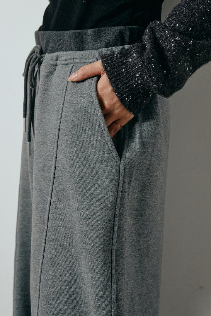 スウェットワイドカーブパンツ