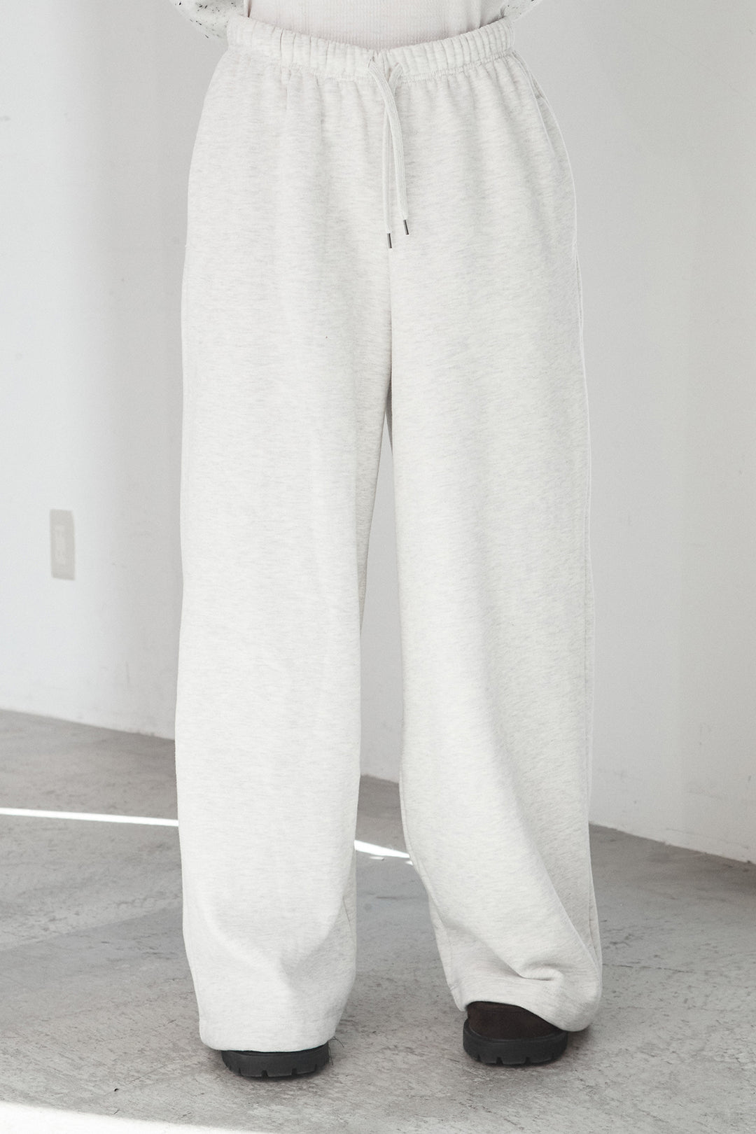 【即納】裏起毛スウェットワイドパンツ