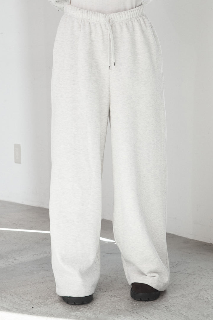 【即納】裏起毛スウェットワイドパンツ