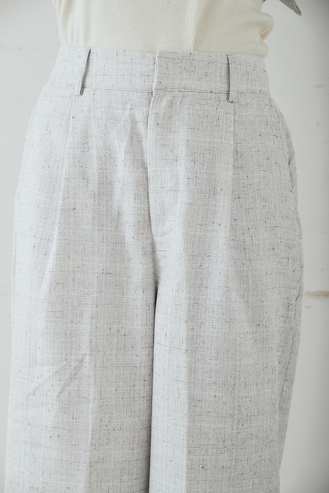 ツイードタックパンツ