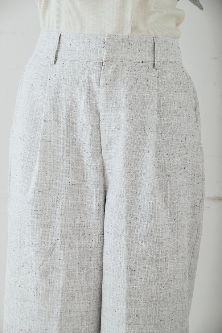 ツイードタックパンツ