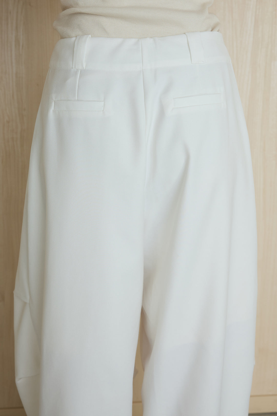 [SET]フロントタッセル付きブラウス+ベルトループワイドパンツ(2set)