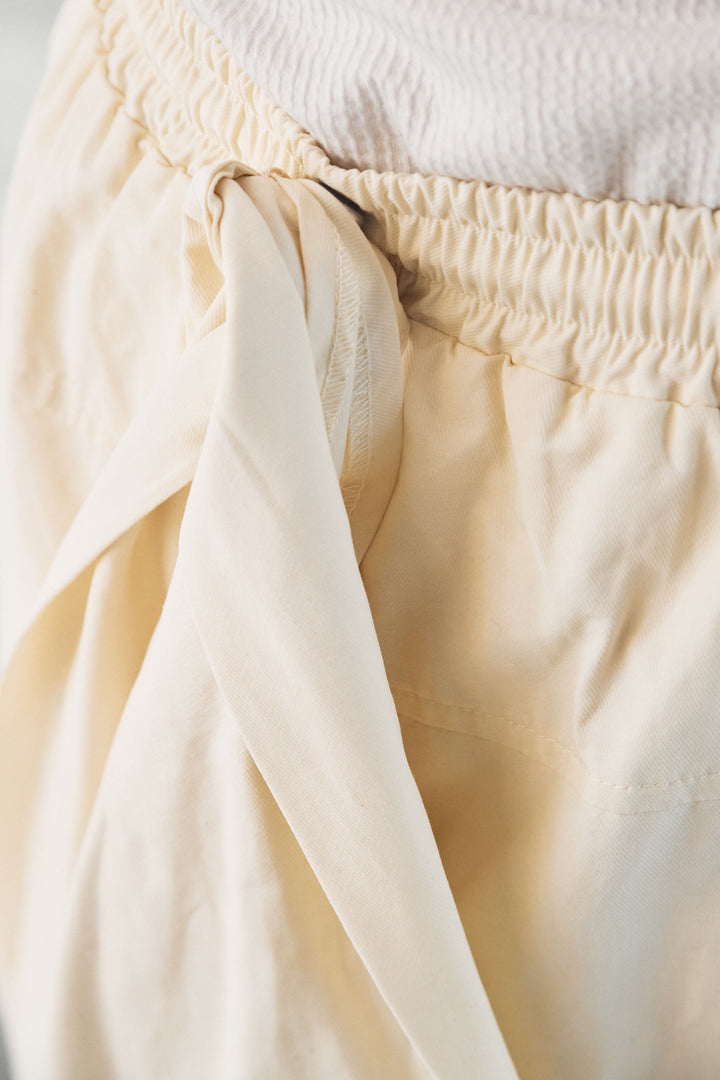 [SET]ヴィンテージグラフィックロンT+合繊ツイルスタンドウエスト巻きジョガーパンツ(2set)