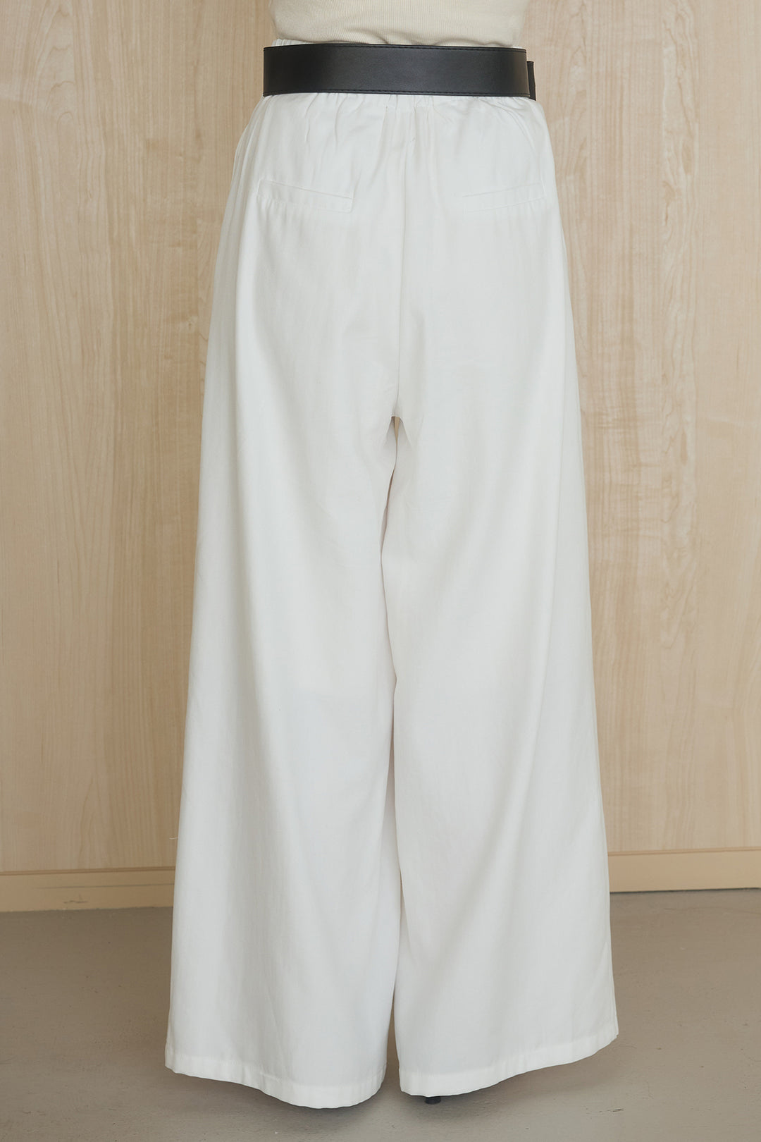 [SET]幾何レースブルゾン+ベルト付きビックループワイドパンツ(2set)