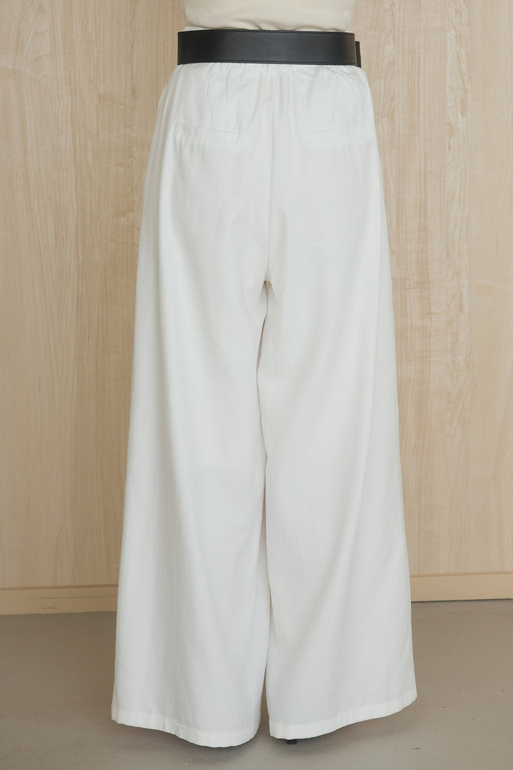 [SET]幾何レースブルゾン+ベルト付きビックループワイドパンツ(2set)