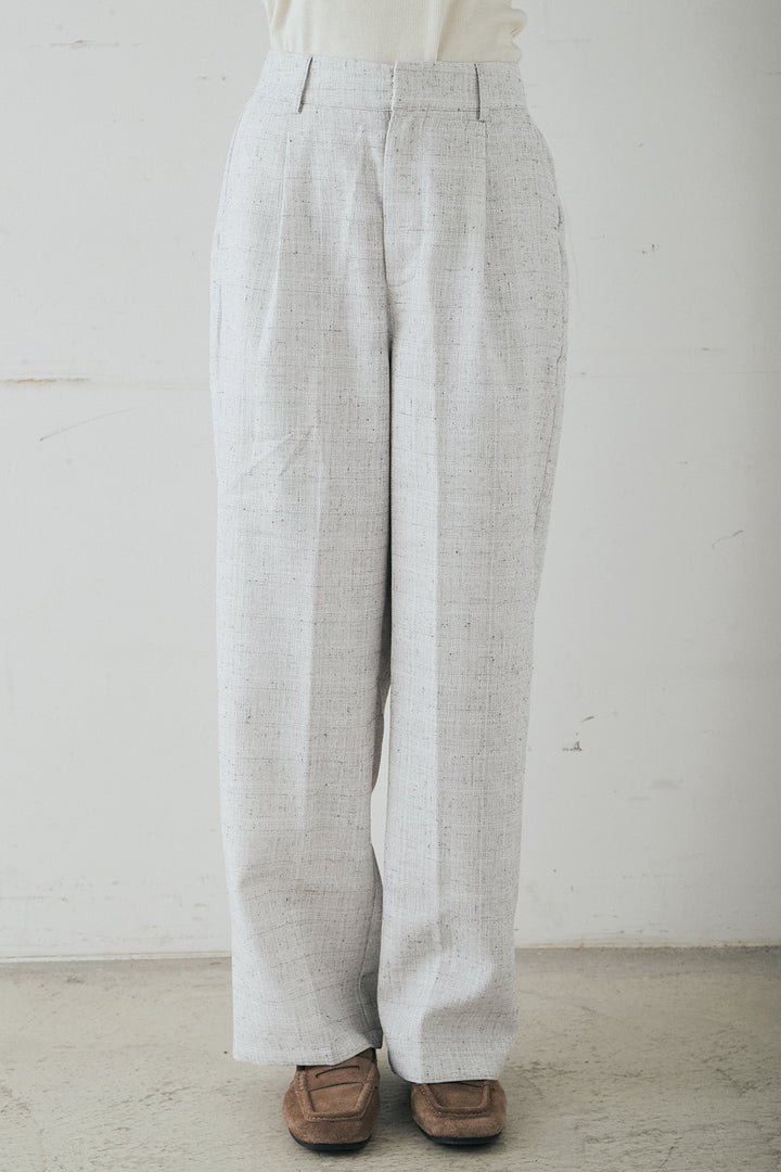 ツイードタックパンツ