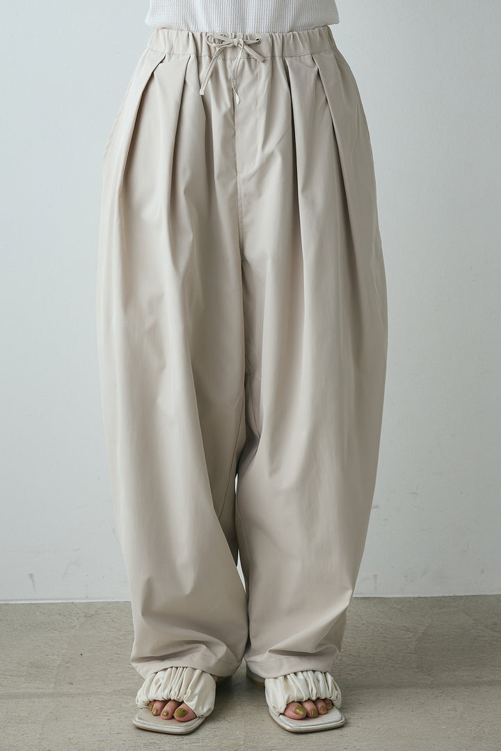 [SET]半袖オープンカラージャガード柄シャツ+タックワイドリラックスパンツ(2set)