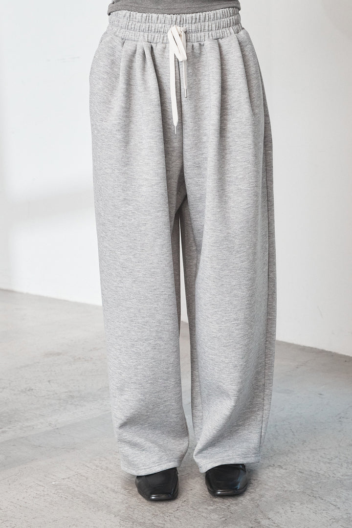 [SET]スウェットドルマンジップフードパーカー+スウェットコクーンイージーパンツ(2set)