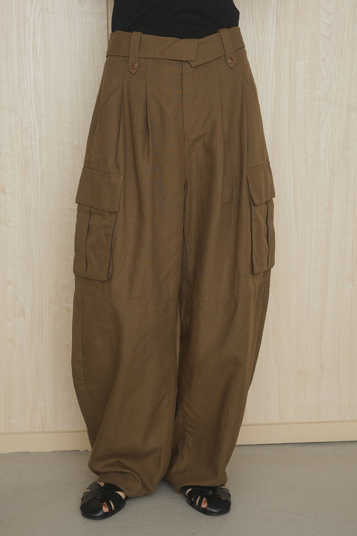 [SET]レースフレンチプルオーバー+ターンウエストカーゴパンツ(2set)