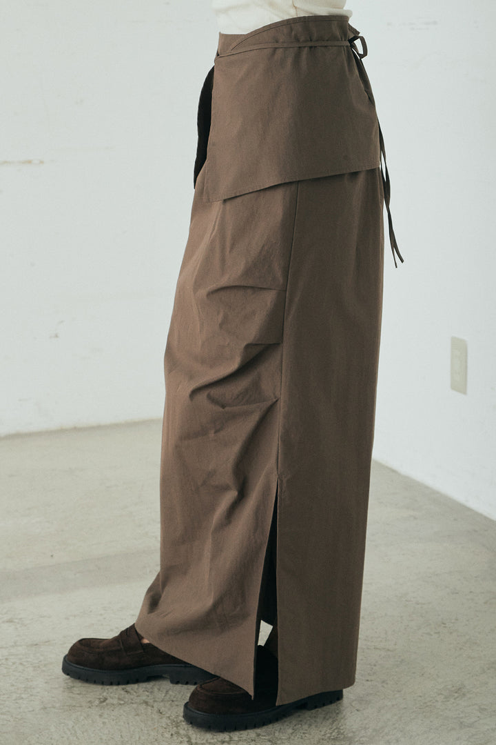 ラップスカート付き2wayロングスカート