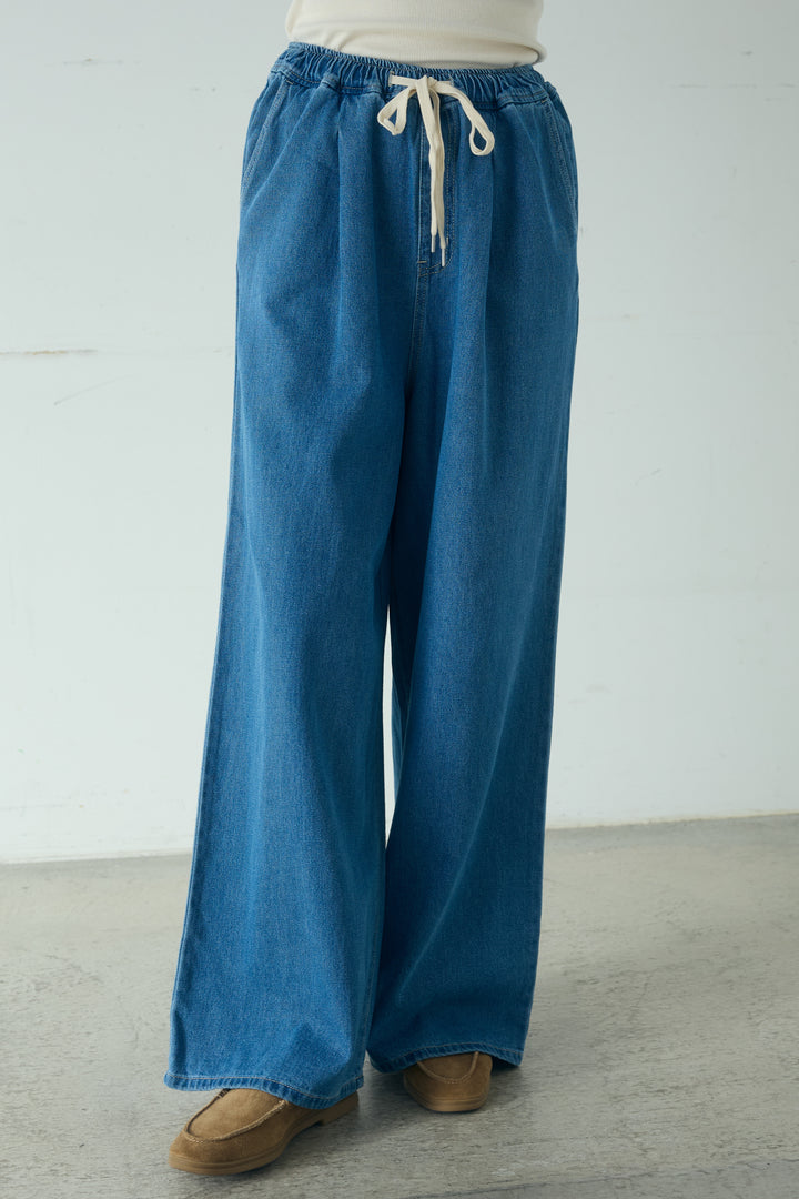 ライトオンスデニムルーズパンツ