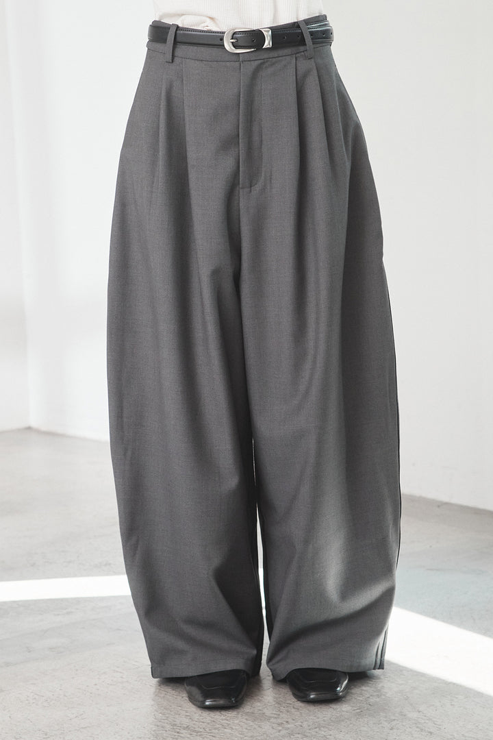 異素材ドッキングワイドパンツ
