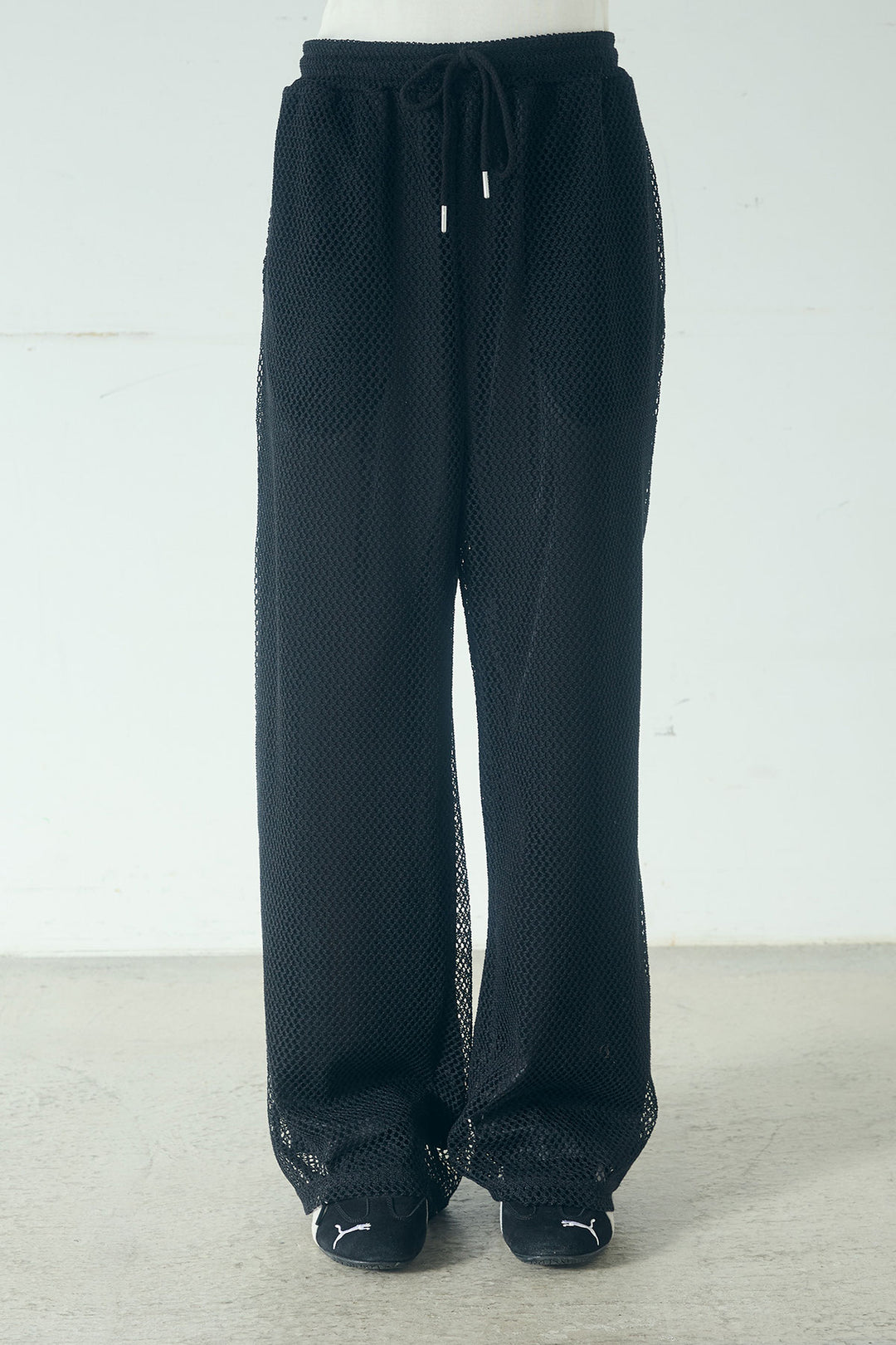 [SET]ビッグカラー2WAYスウェットトップス+メッシュリラックスパンツ(2set)