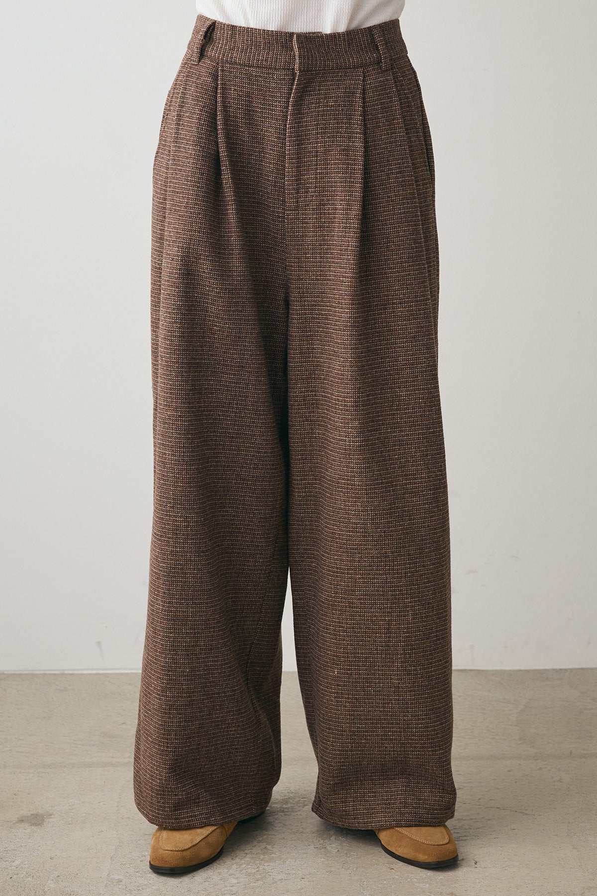 セシカ　チェックワイドパンツサイズ42 PANTS – ESICA