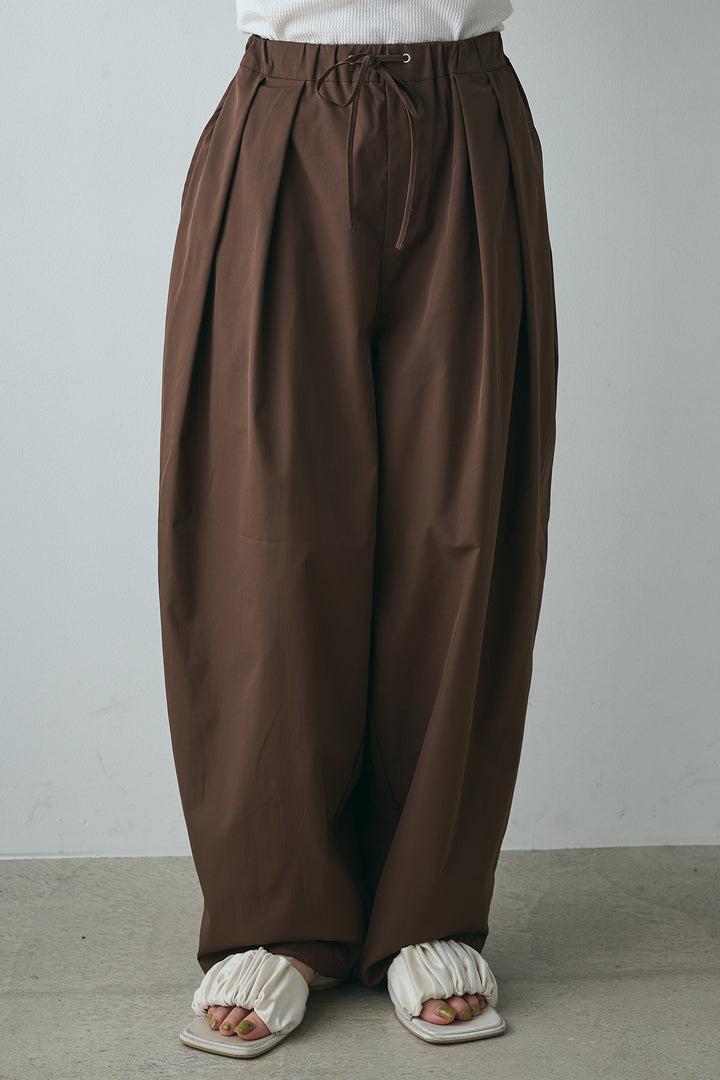 [SET]半袖オープンカラージャガード柄シャツ+タックワイドリラックスパンツ(2set)