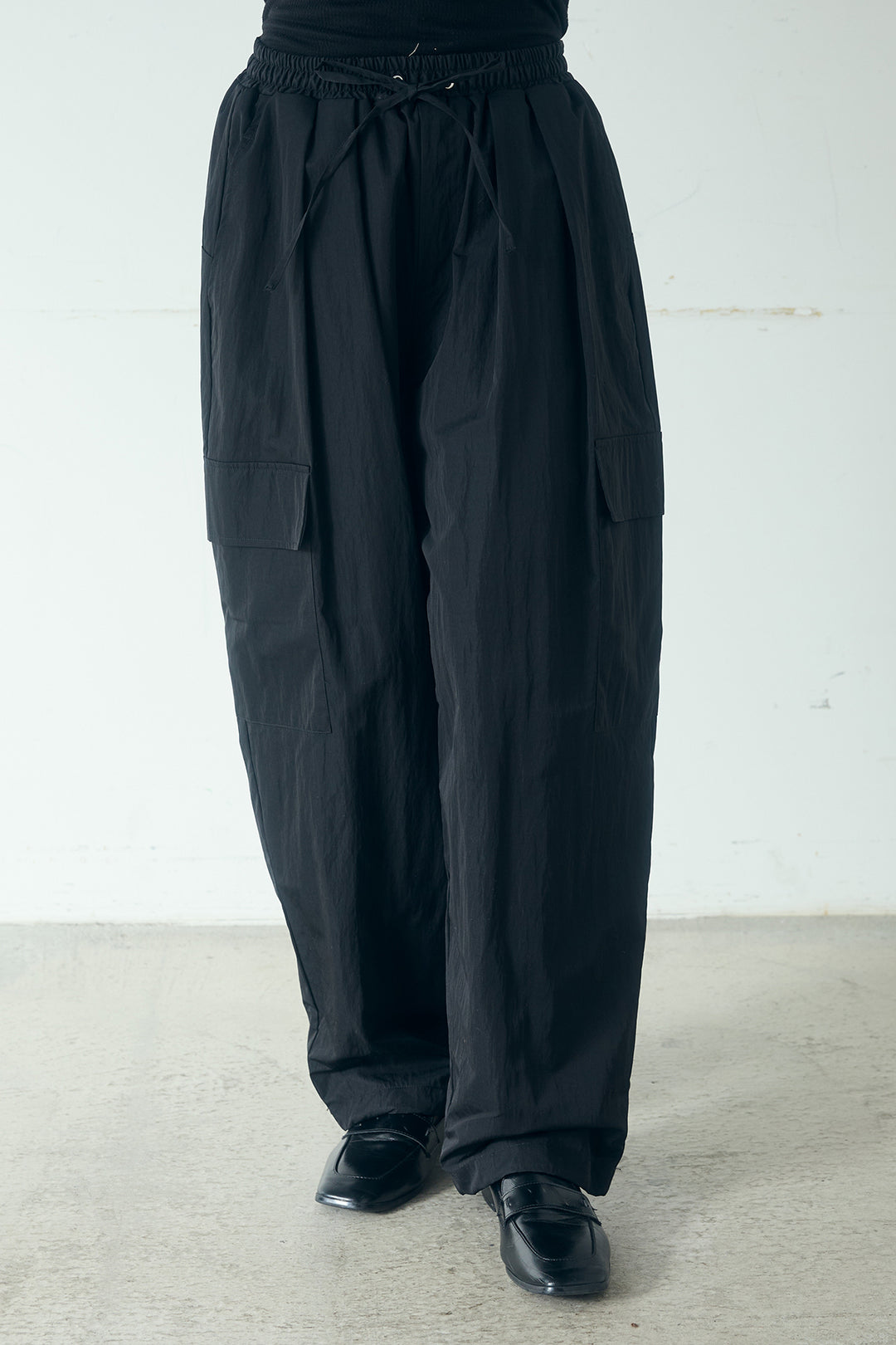 [SET]クールクール異素材コンビオフショルプルオーバー+撥水ジョガーパンツ(2set)