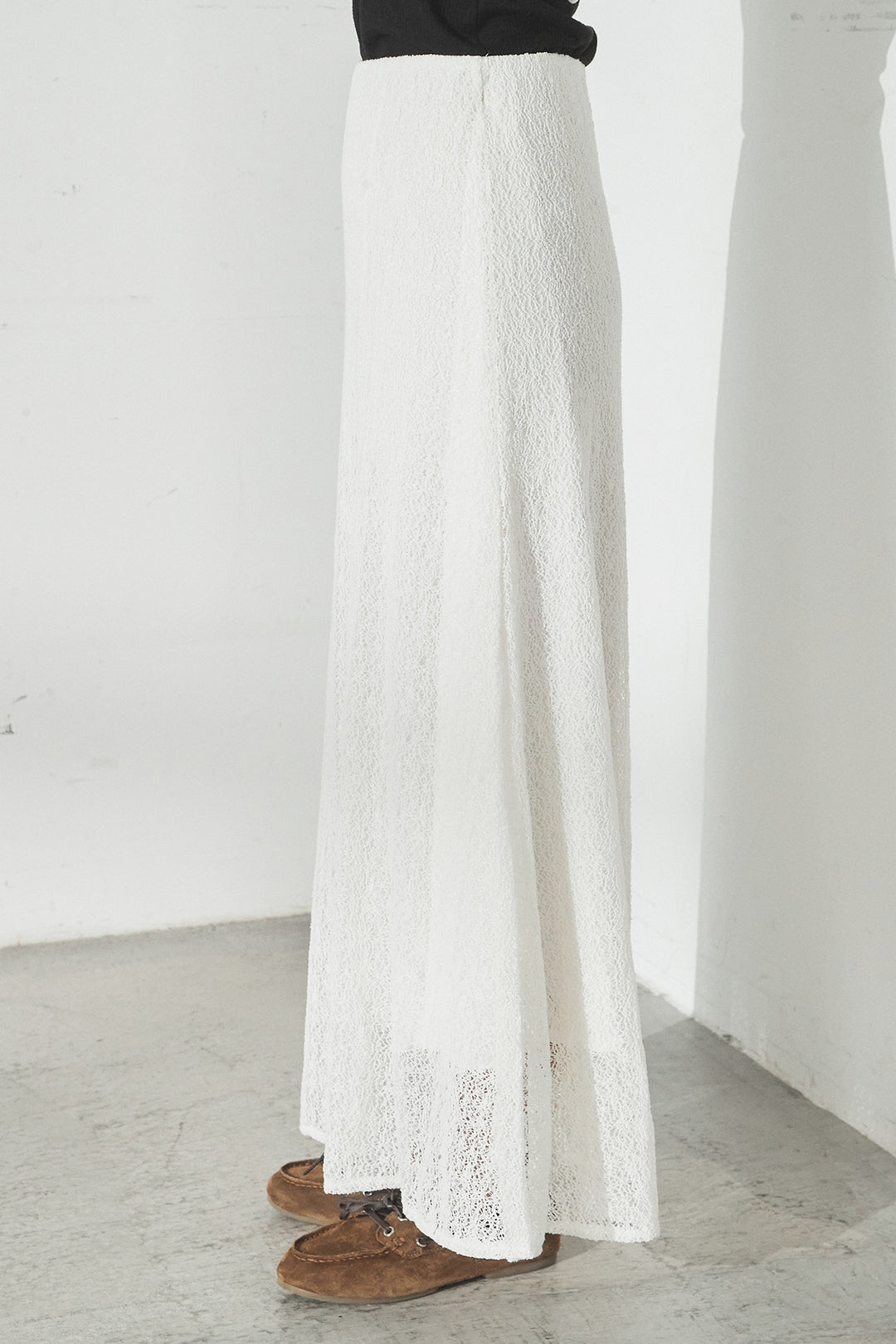 [SET]マルチ切り替えドルマンブルゾン+メッシュ刺繍ロングスカート+ボーダーフーディーロンT(3set)