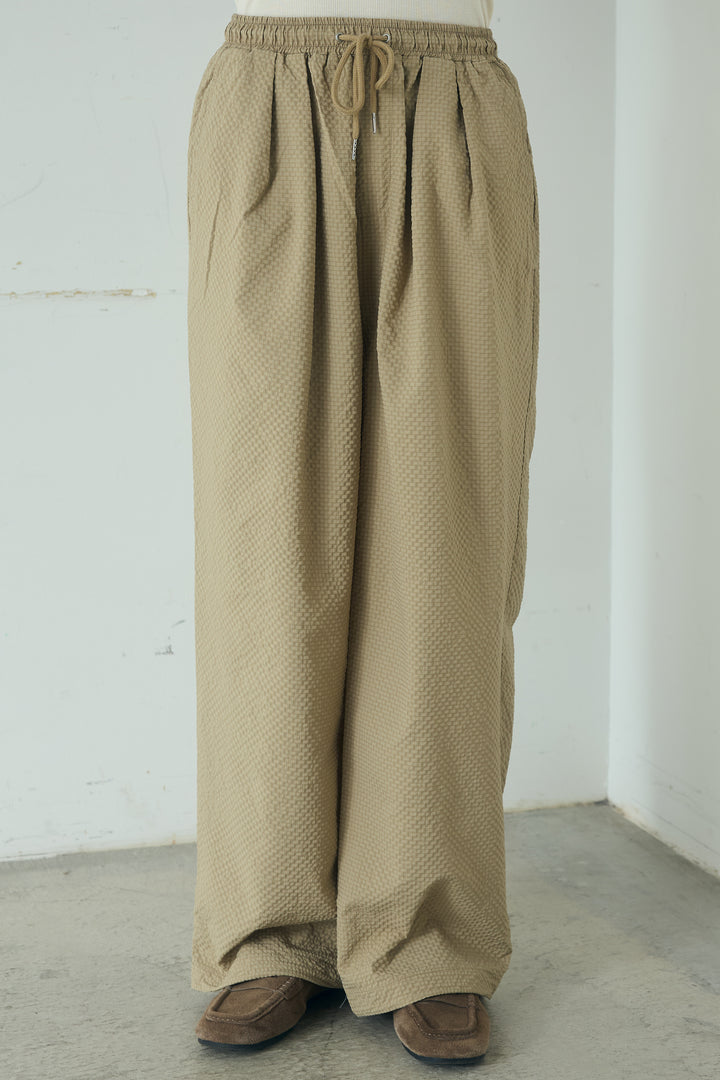 シアサッカーイージーパンツ