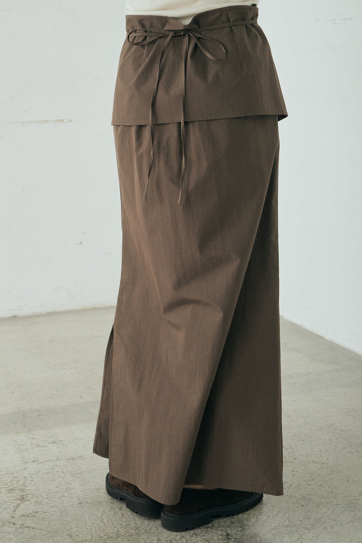 ラップスカート付き2wayロングスカート