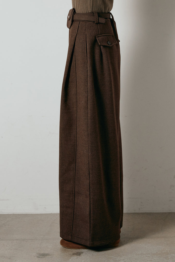 [SET]ロゴスタジャンボアブルゾン+ポーチベルト付きカーブパンツ(2set)