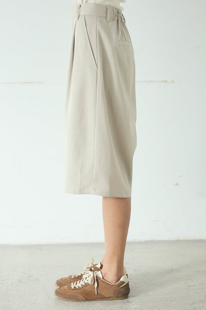 [SET]裾フリルダブルジャケット+ツイルタックハーフパンツ(2set)