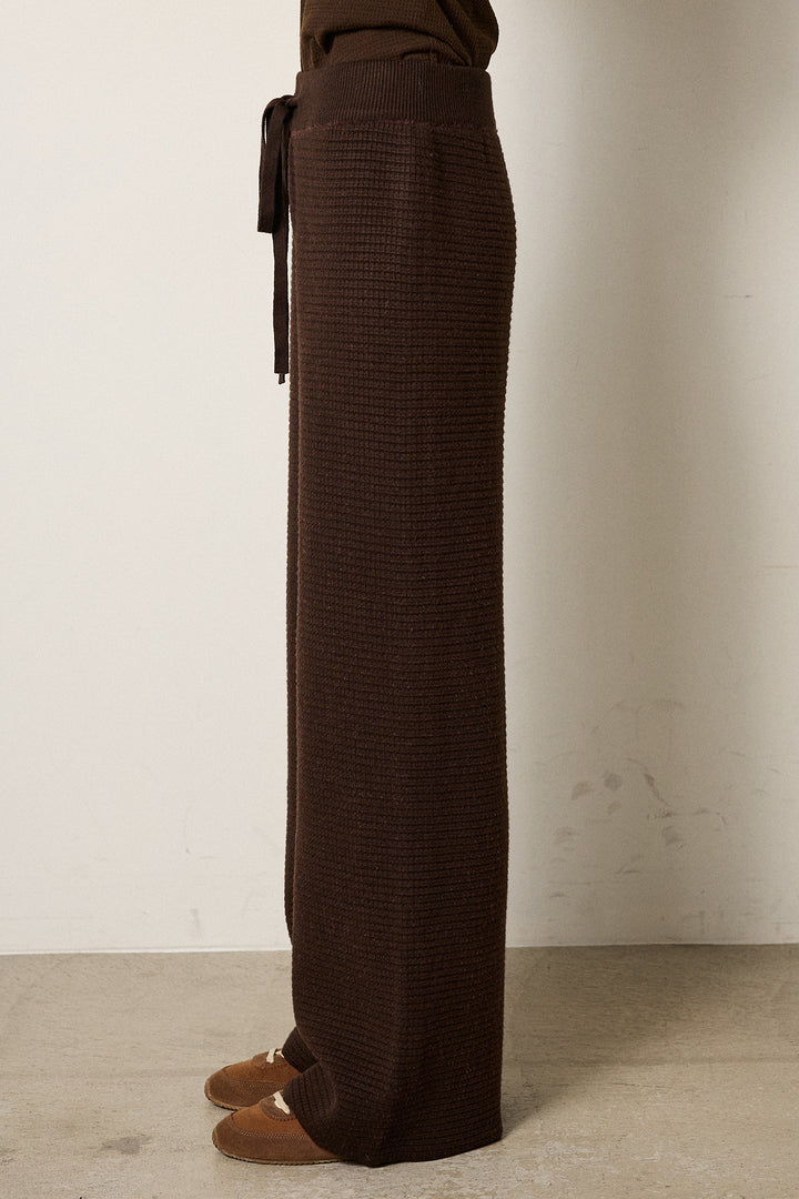 [SET]シャギーチェックシャツジャケット+ワイドリブニットイージーパンツ+リブニットシームレスタートルプルオーバー(3set)