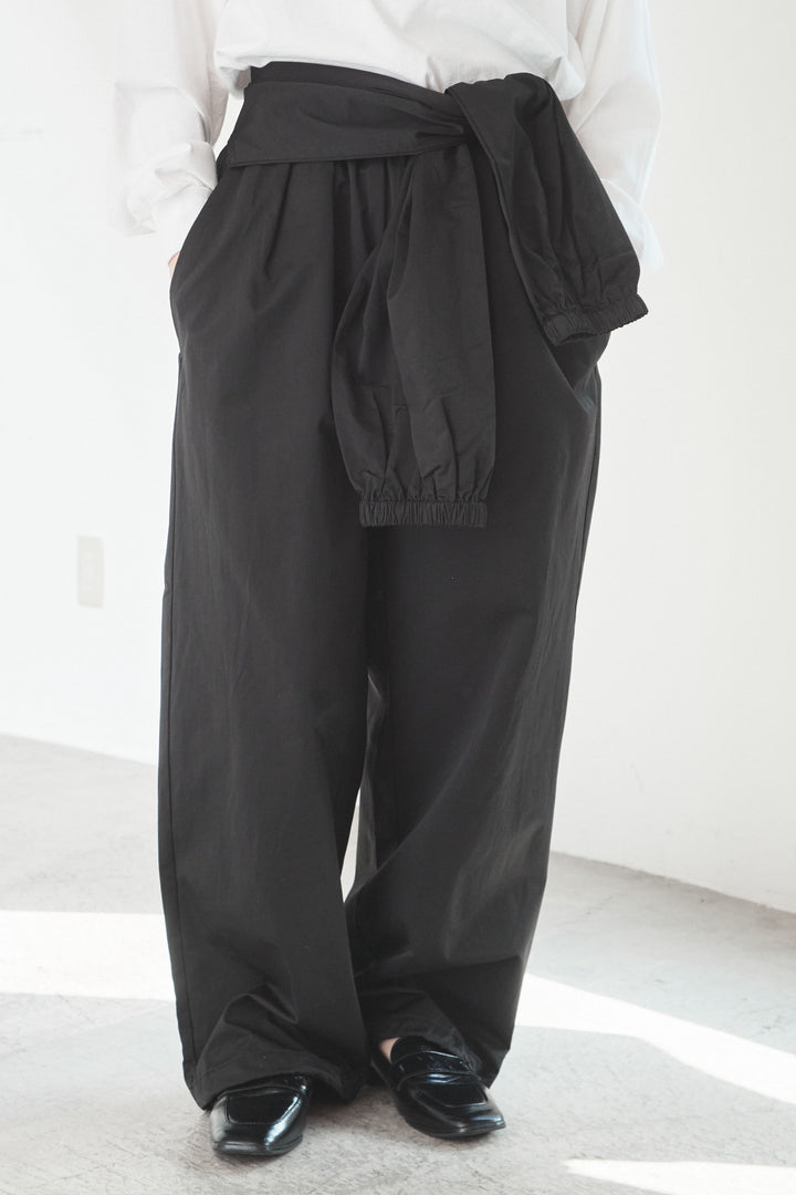 [SET]ヴィンテージグラフィックロンT+合繊ツイルスタンドウエスト巻きジョガーパンツ(2set)