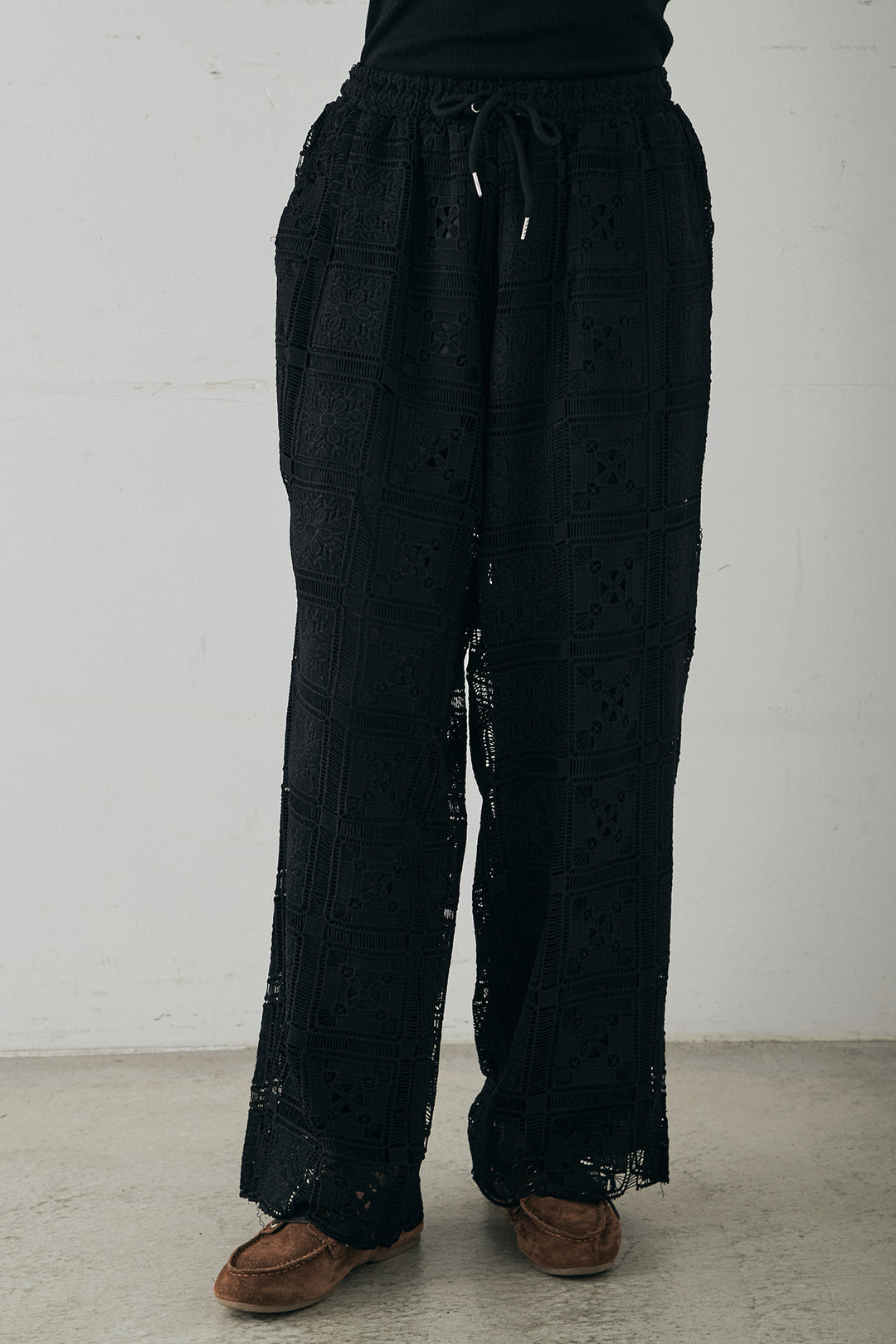 クロシェレースイージーパンツ