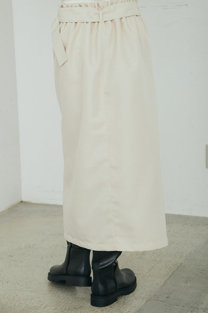 ロング丈トレンチスカート