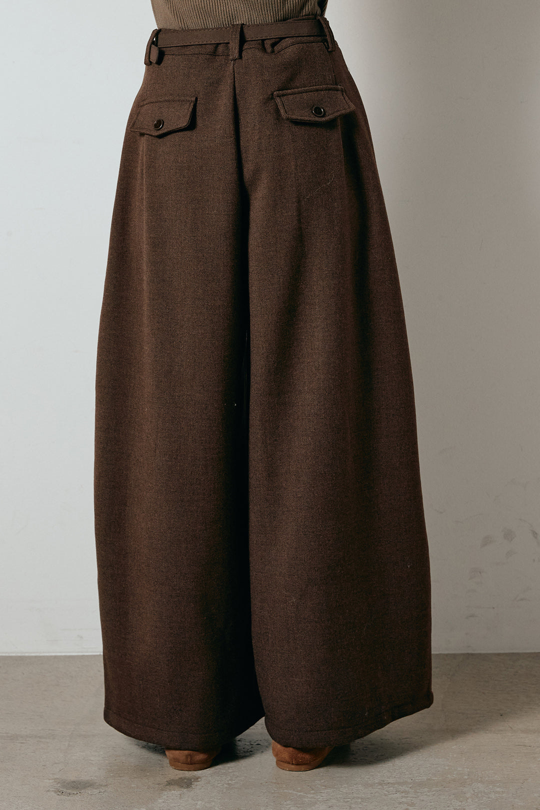 [SET]ロゴスタジャンボアブルゾン+ポーチベルト付きカーブパンツ(2set)