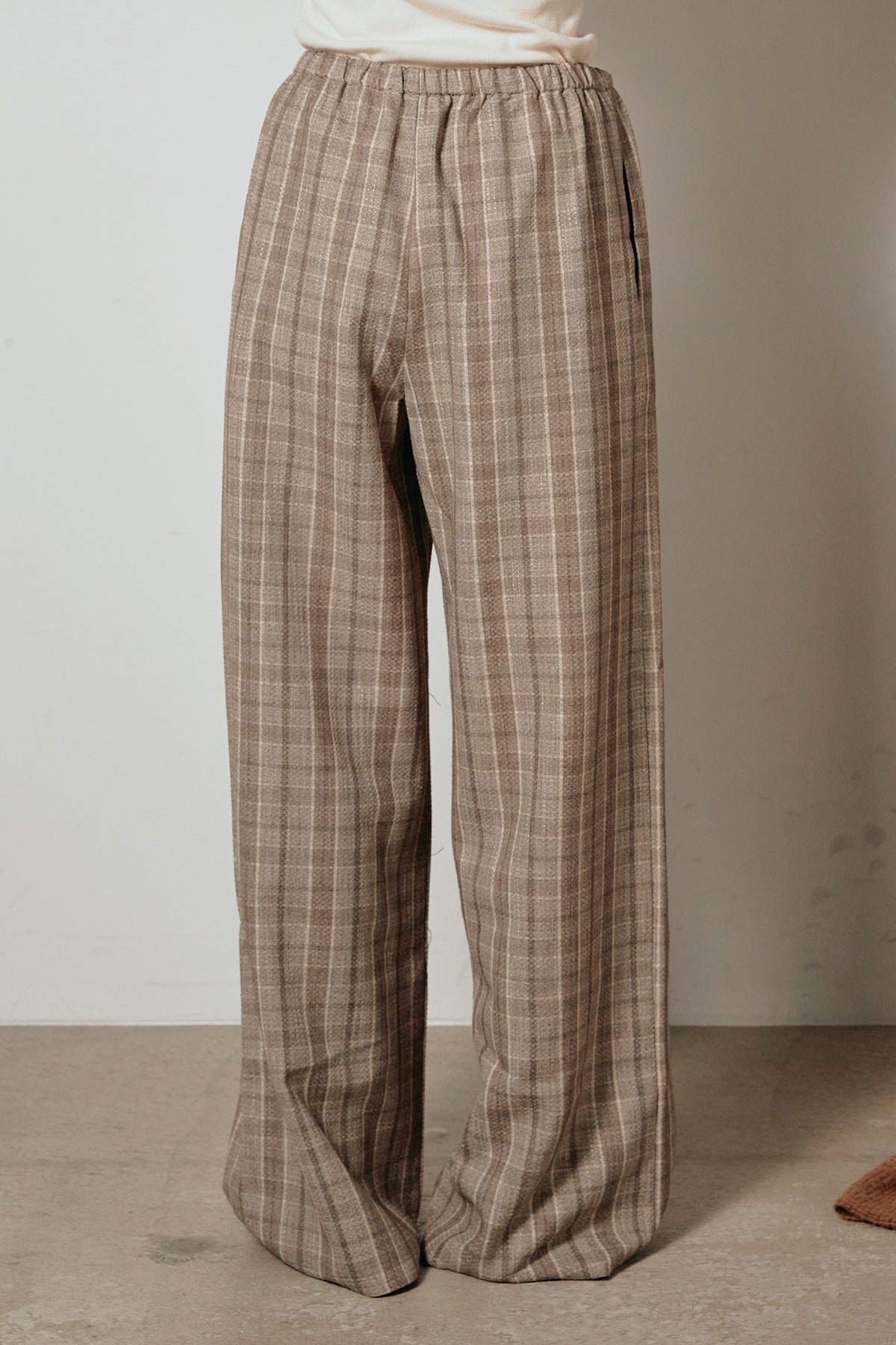 DIGAWEL リネン100% タータンチェック スラックス y2k パンク DIGAWEL リネン100% タータンチェック スラックス y2k パンク