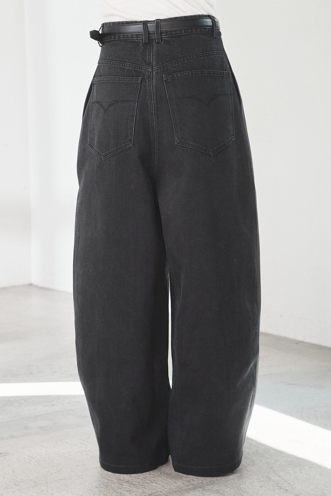 異素材ドッキングワイドパンツ