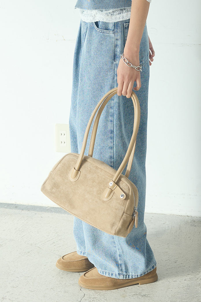 [SET]デニムダブルジップパーカーブルゾン+デニムタックカーブパンツ(2set)