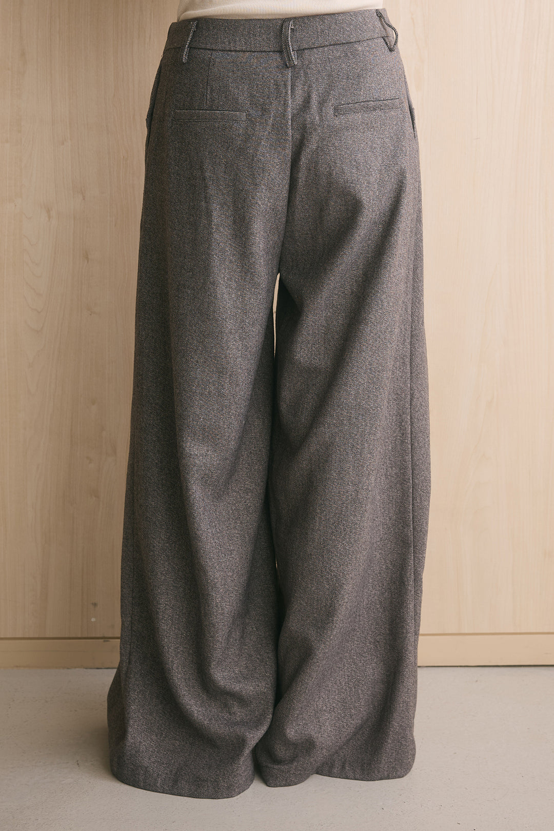 [SET]フラワーモールジャガードカーディガン+サイドデザインタックワイドパンツ(2set)