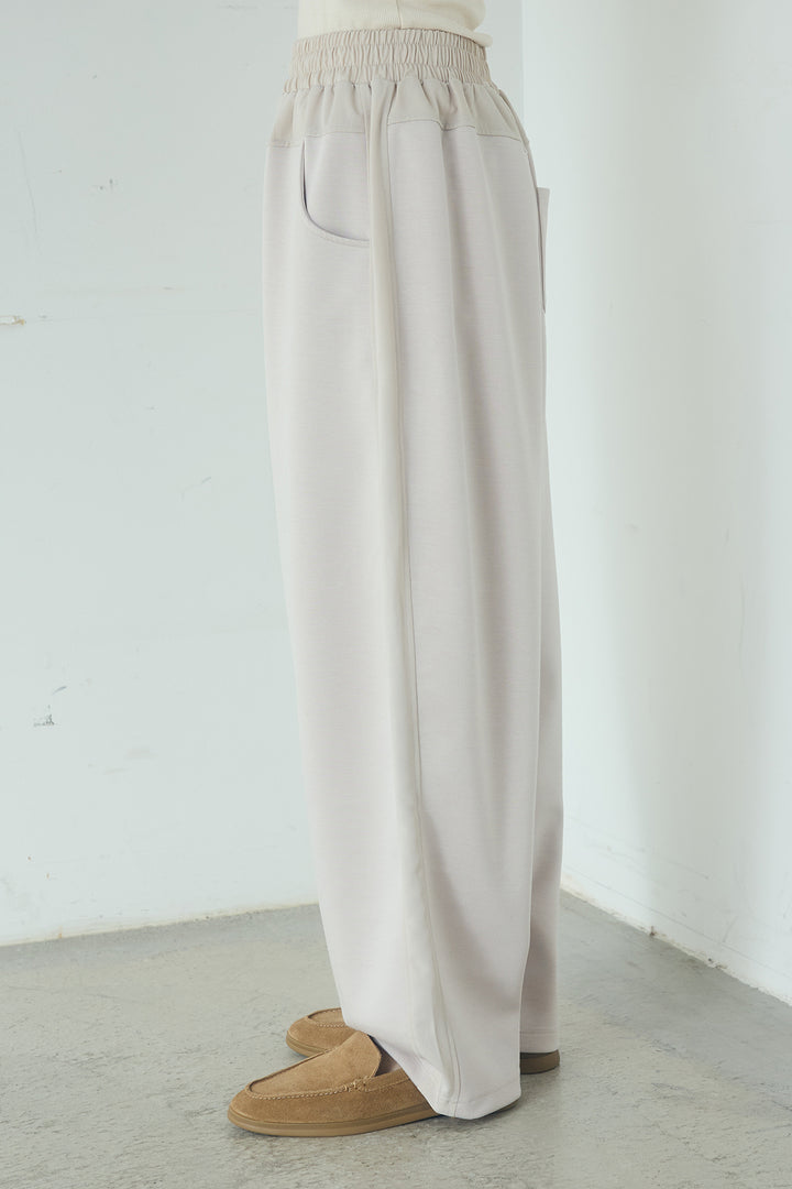 [SET]ドルマンショートフーディー+異素材切り替えスウェットパンツ(2set)