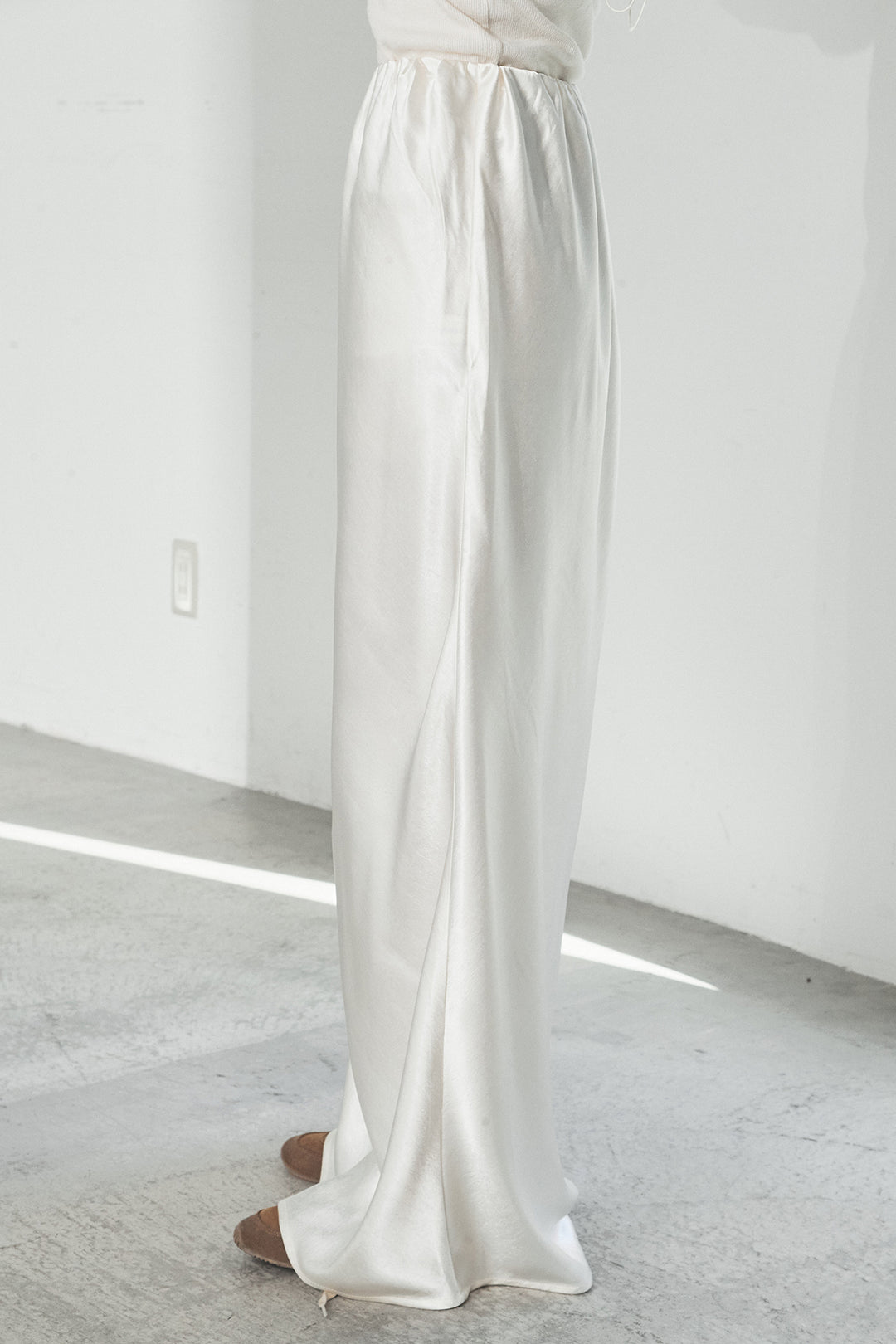 【即納】サテンロングスカート