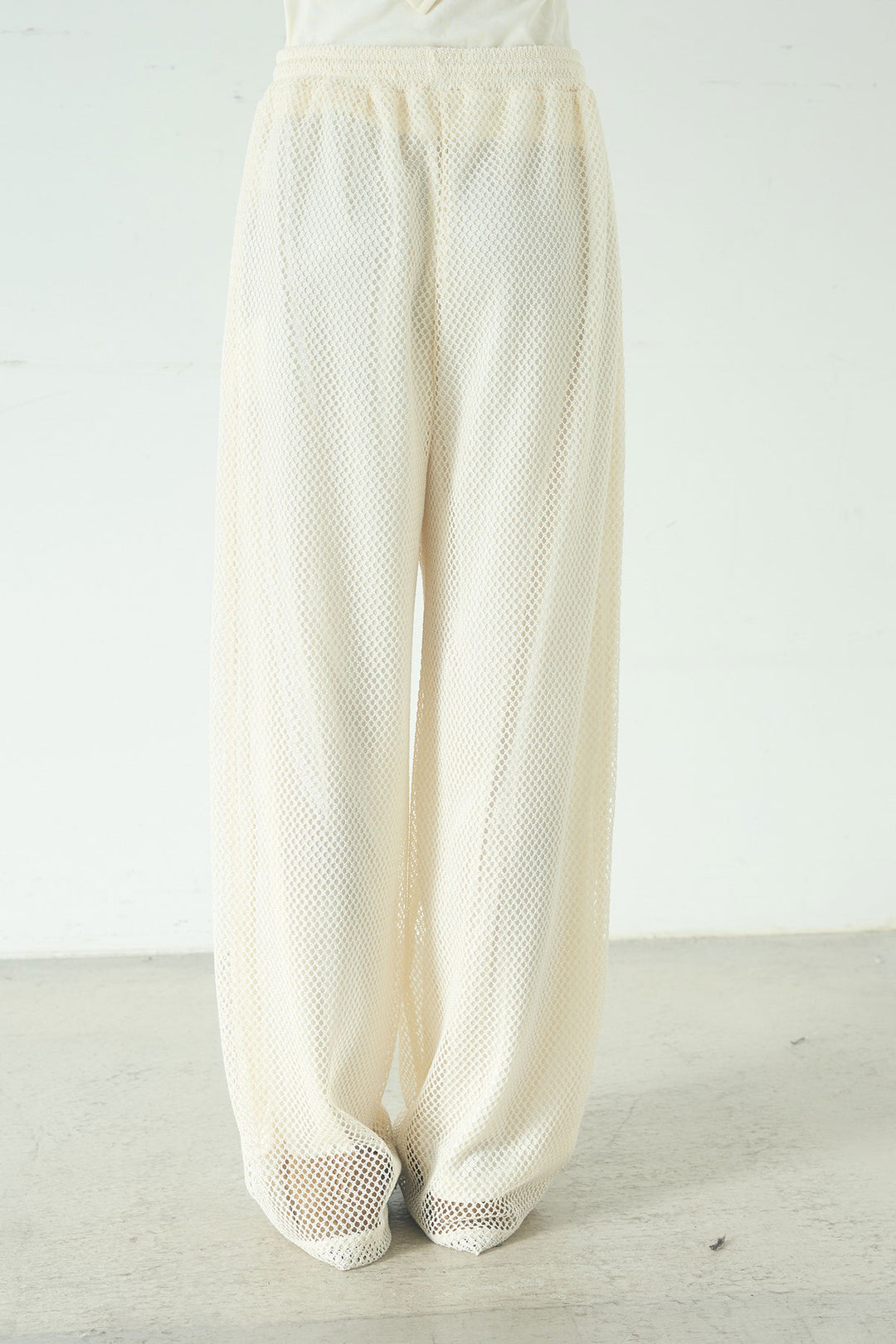 [SET]ビッグカラー2WAYスウェットトップス+メッシュリラックスパンツ(2set)