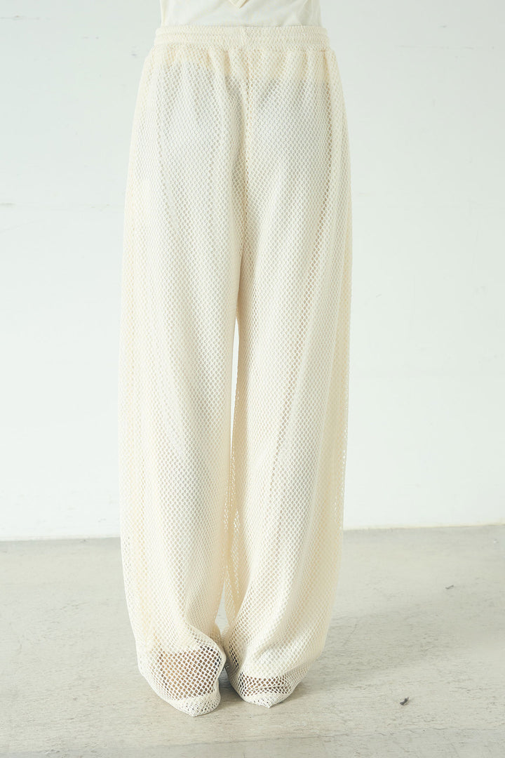 [SET]ビッグカラー2WAYスウェットトップス+メッシュリラックスパンツ(2set)