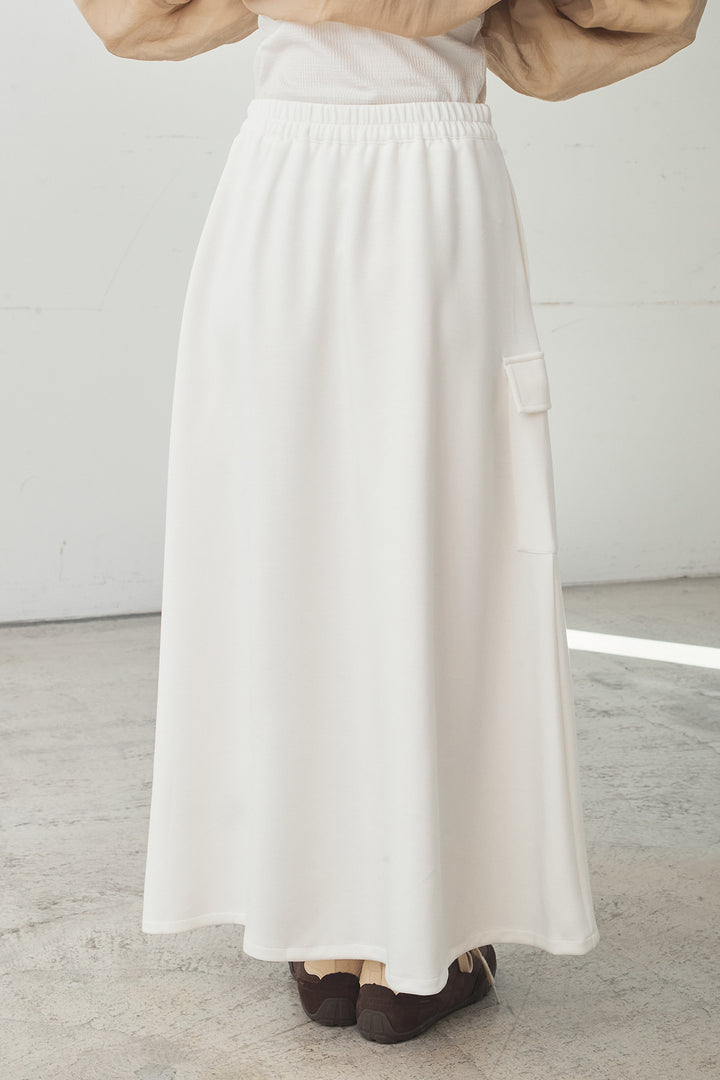 [SET]シアー×ポンチブルゾン+リラックススウェットスカート(2set)