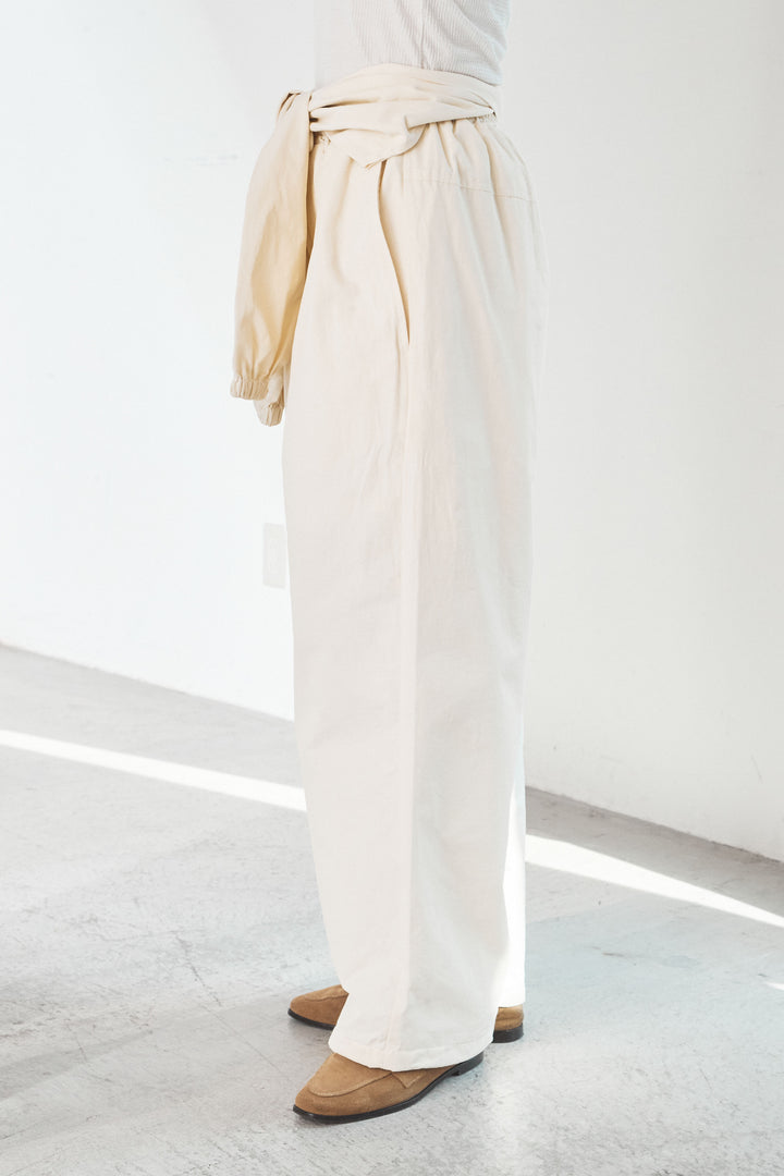 [SET]ヴィンテージグラフィックロンT+合繊ツイルスタンドウエスト巻きジョガーパンツ(2set)