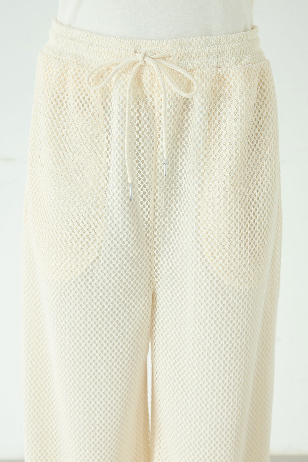 [SET]ビッグカラー2WAYスウェットトップス+メッシュリラックスパンツ(2set)