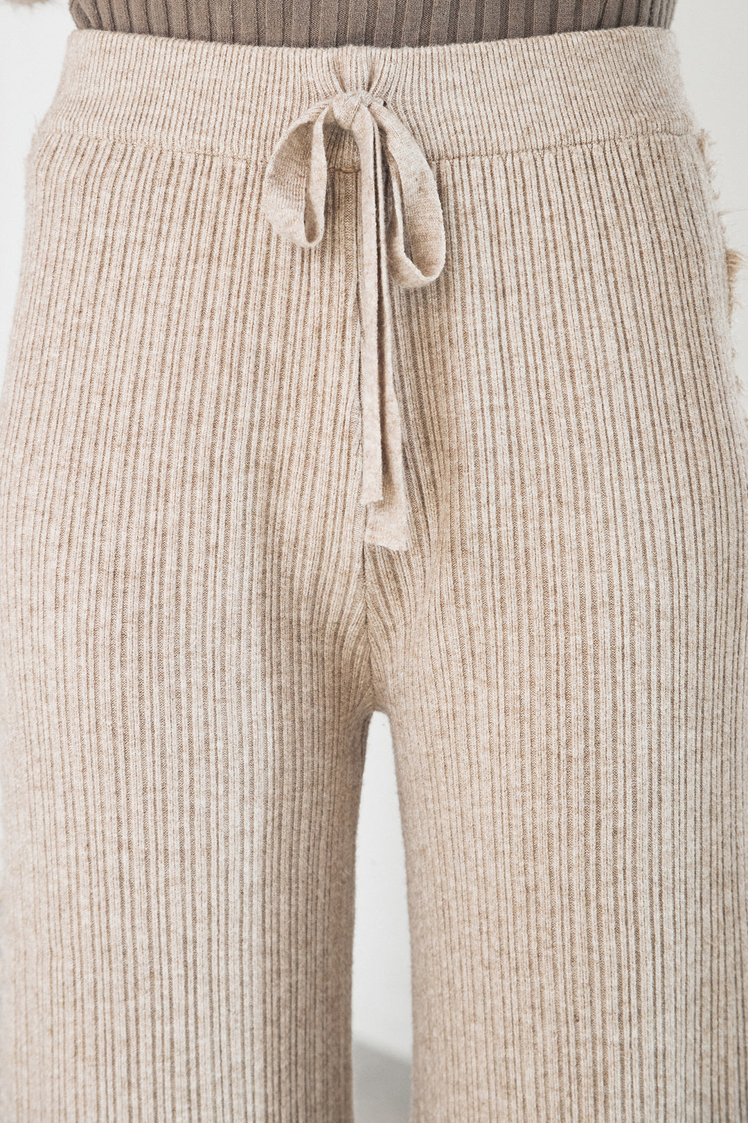 サイドフリンジニットパンツ