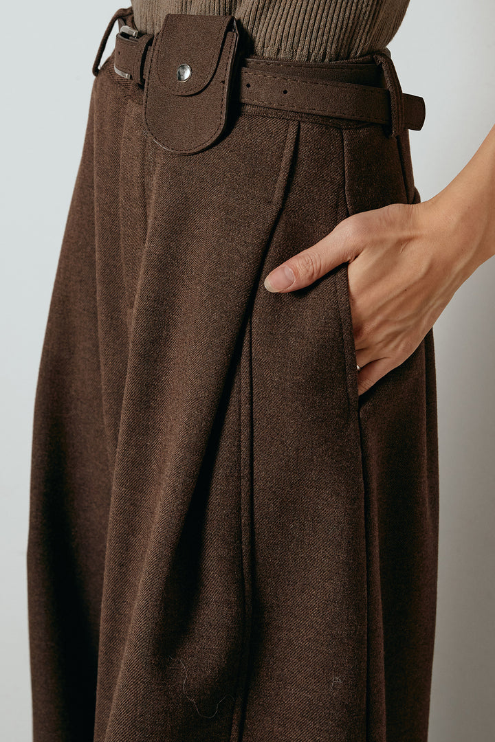 [SET]ロゴスタジャンボアブルゾン+ポーチベルト付きカーブパンツ(2set)