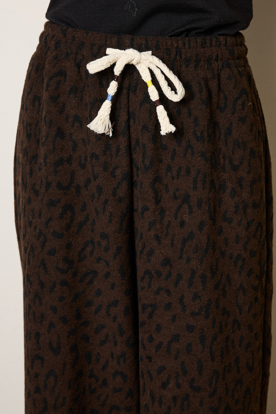 [SET]アルパカタッチダブルフェイスカーディガン+レオパードジャガードニットパンツ(2set)