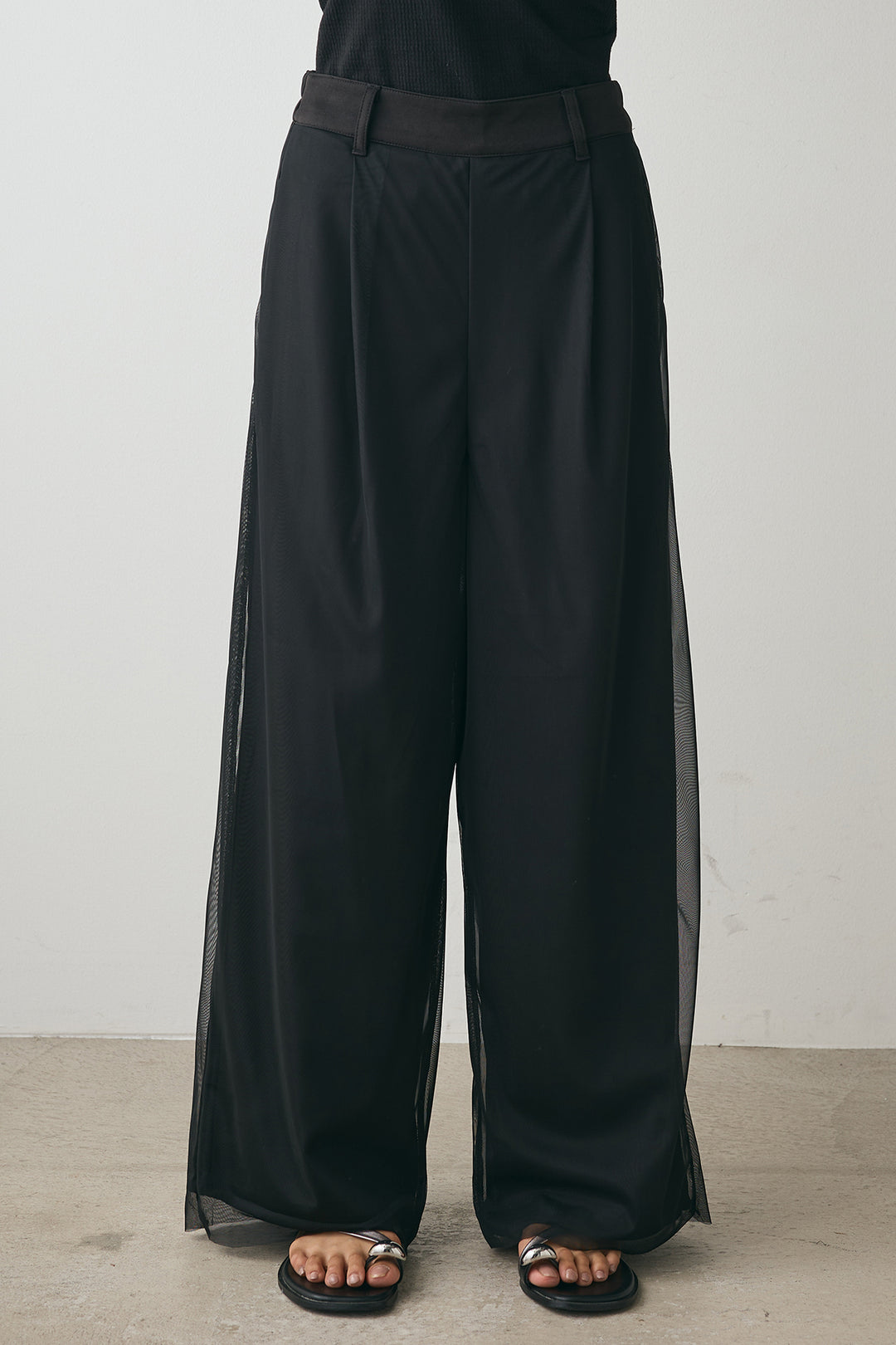 ツイル*レイヤードチュールパンツ