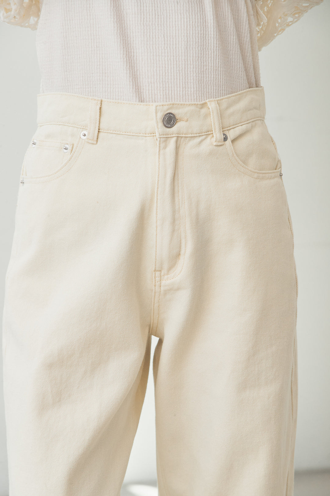 スプリングカラーデニムパンツ